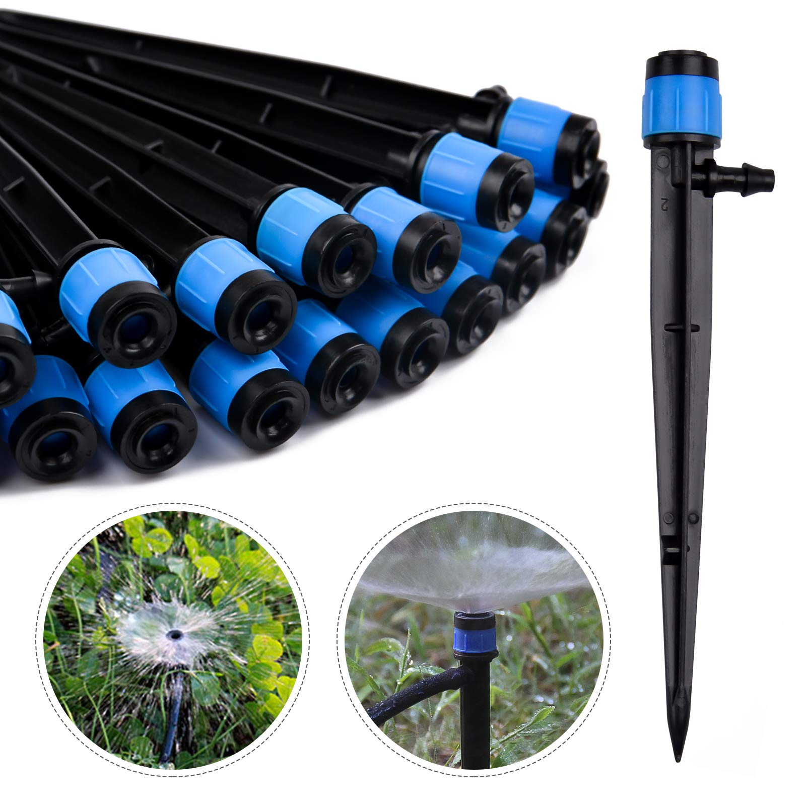 Drip Emitters Adjustable 360 Micro - 30 قطعة منقطات الري بواعث التنقيط،