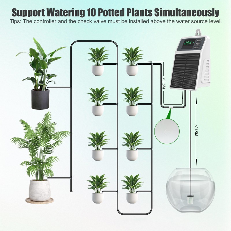Solar Drip Irrigation Kit Garden - 【عيد الميلاد 】طقم الري بالتنقيط الأوتوماتيكي