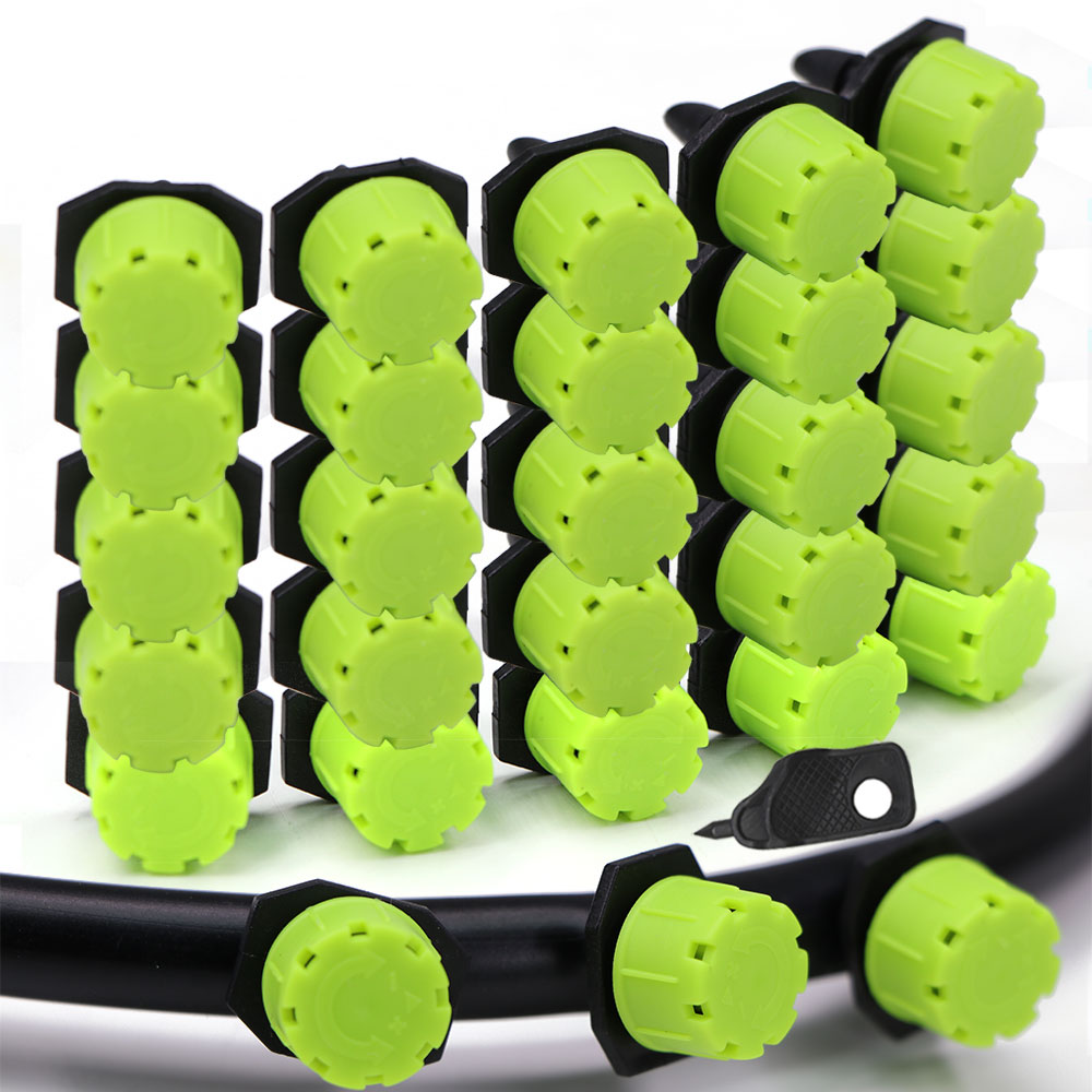 Drip Emitters Adjustable 360 Micro - 30-1000 قطعة الأخضر 8 حفرة قابل