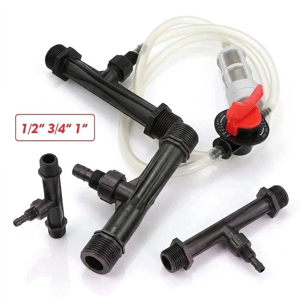 Fertilizer Injector Venturi 3/4 Inch - طقم حاقن سماد فينتوري 1/2 3/4