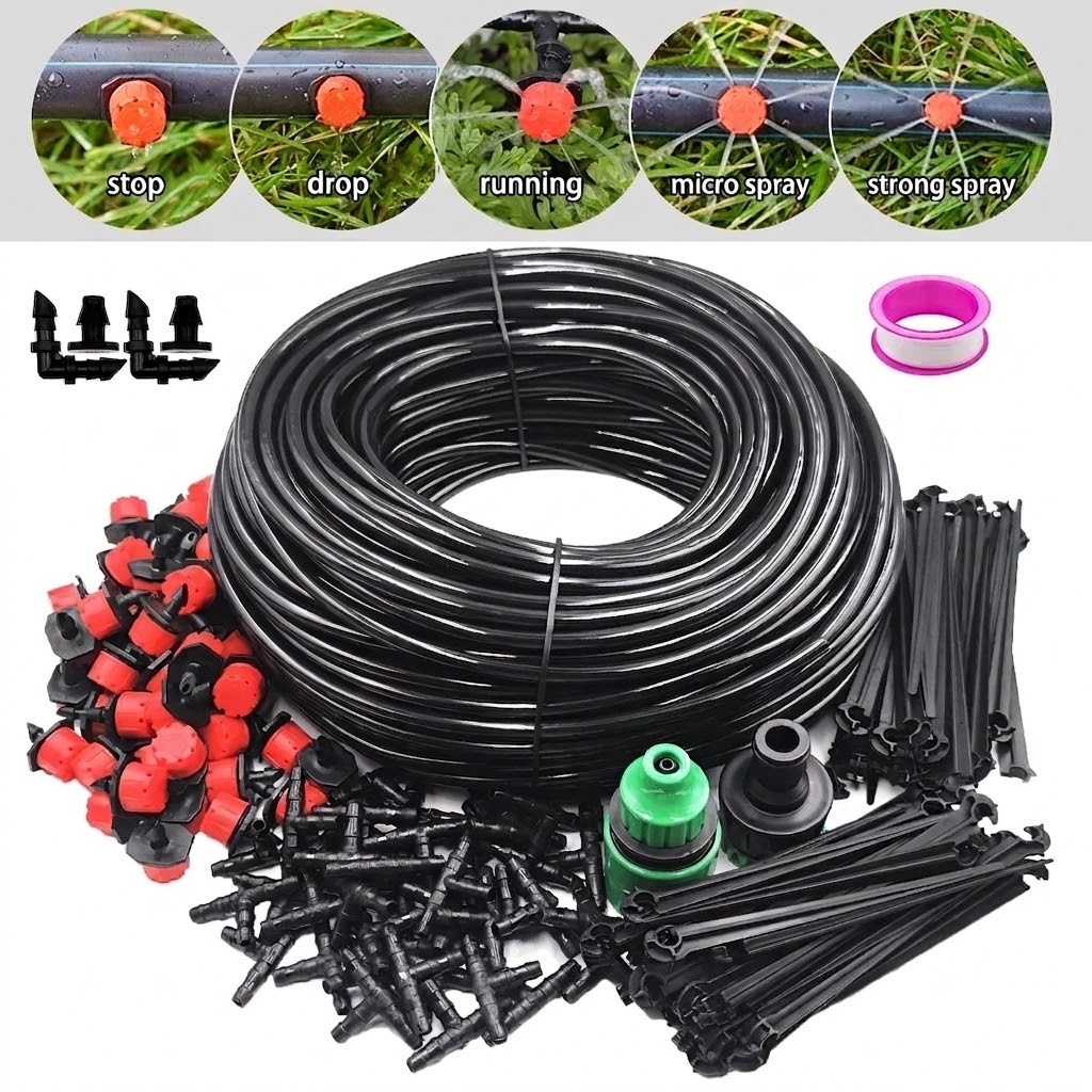Drip Irrigation System Automatic Kit - طقم ري بالتنقيط الأوتوماتيكي 10-30 متر،