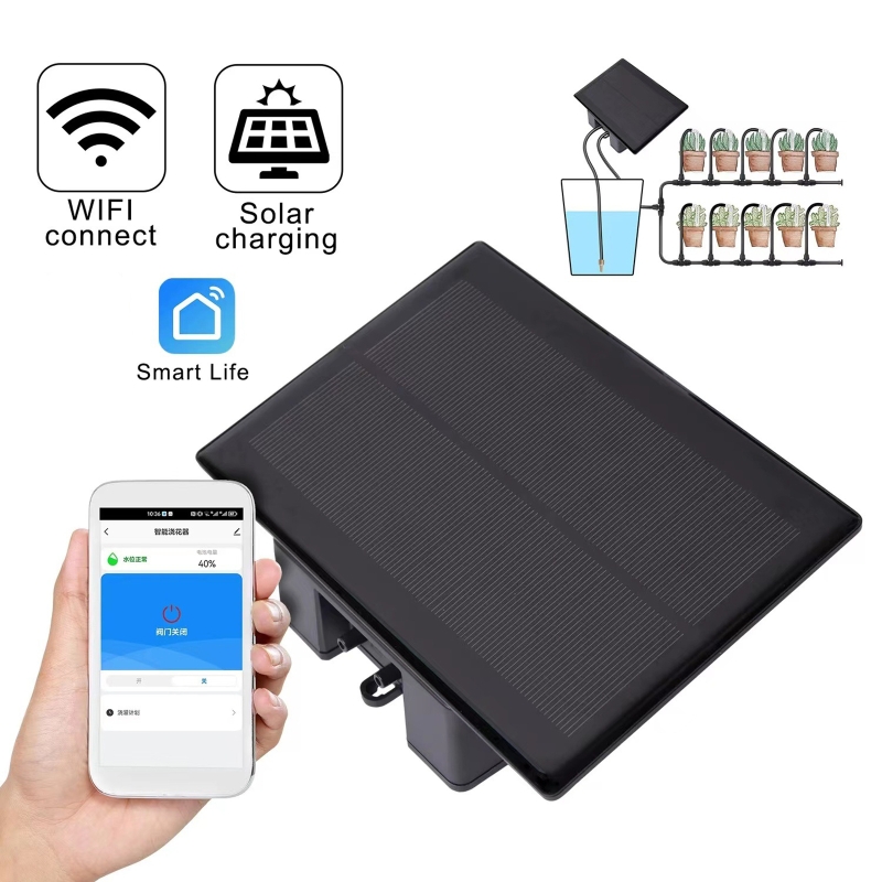 Solar Drip Irrigation Kit Garden - WIFI الشمسية التلقائي آلة الري عدة