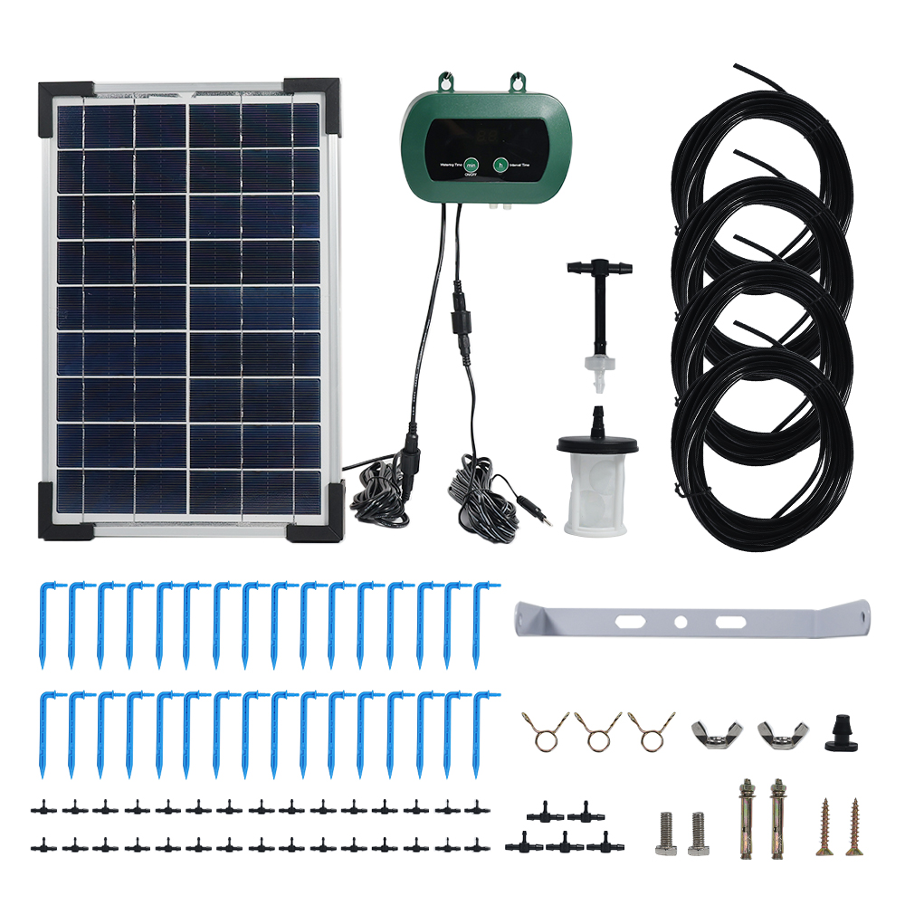 Solar Drip Irrigation Kit Garden - معدات الزراعة المائية بالطاقة الشمسية، مضخات