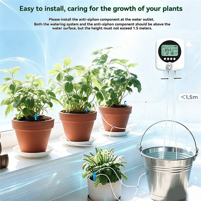 Automatic Watering Pump Indoor Plants - نظام ري النباتات الأوتوماتيكي بمضختين متوافق