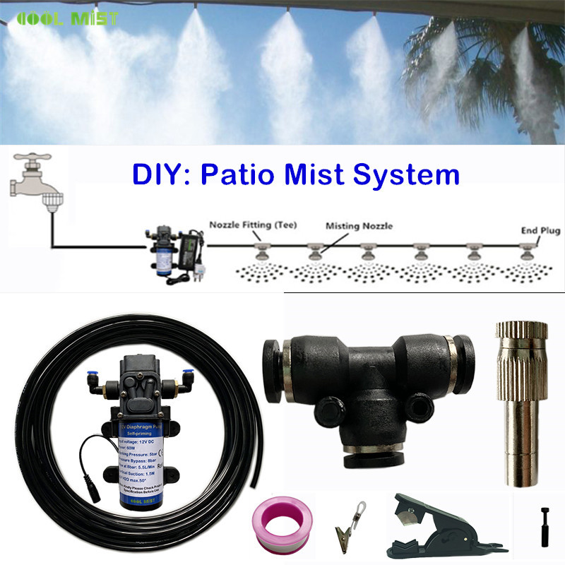 S392 لتقوم بها بنفسك 8M-10M-15 - مراجعة Mist Cooling System Outdoor Patio 15M وسعره