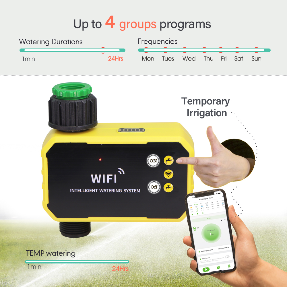 زيجبي الذكية الري الموقت الشمس - مراجعة Rain Sensor For Irrigation Timer وسعره