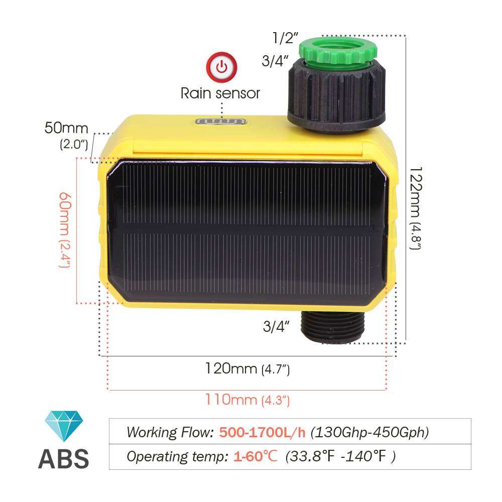 زيجبي الذكية الري الموقت الشمس - مراجعة Rain Sensor For Irrigation Timer وسعره