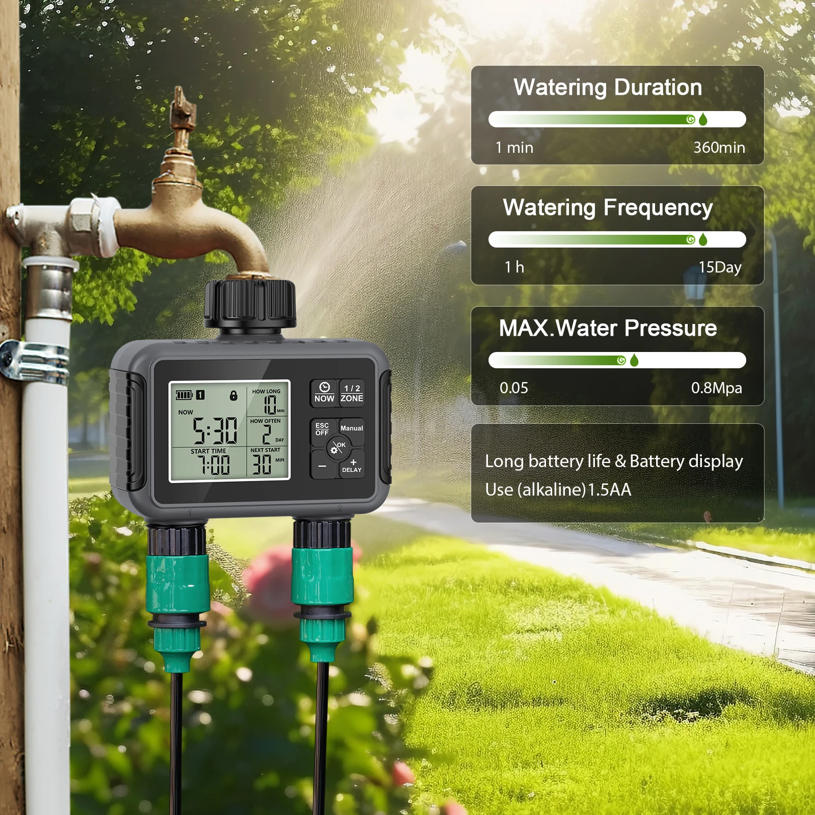 جهاز تحكم في ري الحديقة بخرطوم - مراجعة Rain Sensor For Irrigation Timer وسعره