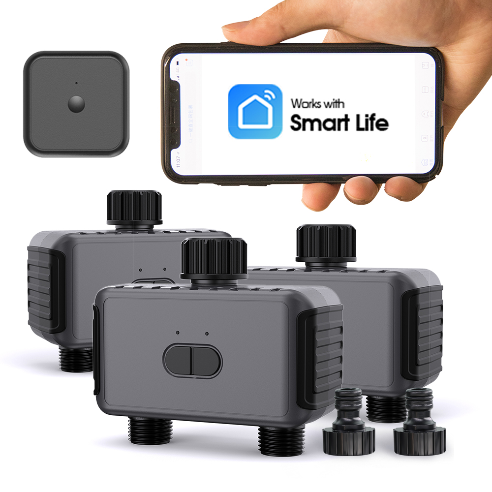واي فاي متوافق مع بلوتوث 2 مخر - مراجعة Wifi Water Timer Hose Faucet Smart وسعره