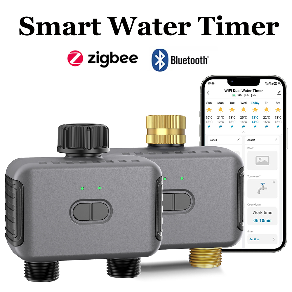 تويا مؤقت مياه ذكي زيجبي/BT وح - مراجعة Tuya Zigbee Garden Irrigation Controller وسعره