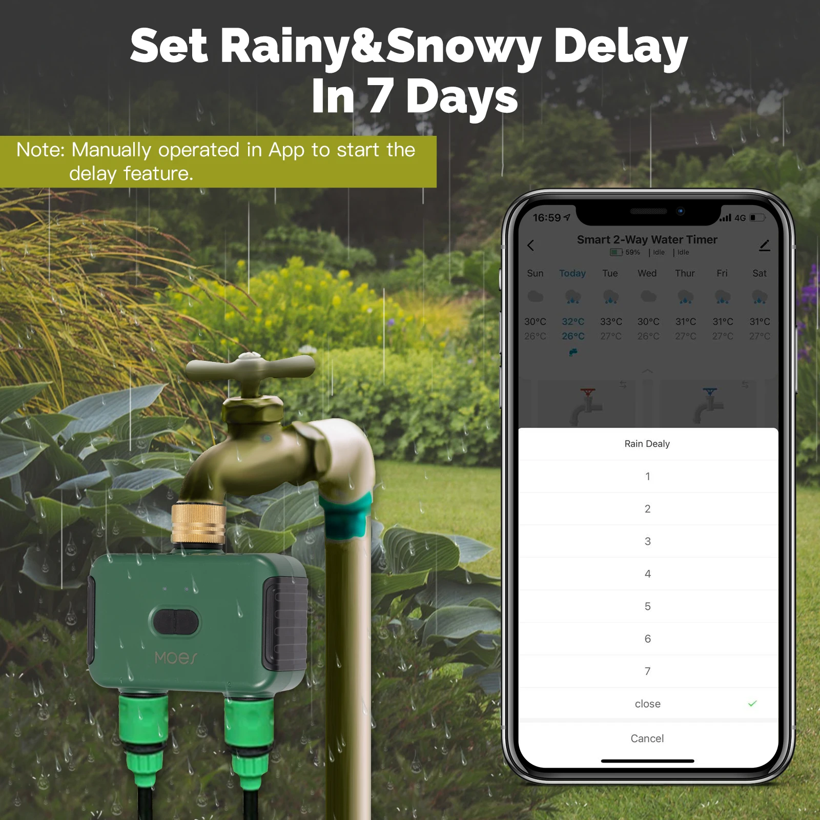 مؤقت مياه ذكي من MOES Tuya بتق - مراجعة Tuya Zigbee Garden Irrigation Controller وسعره