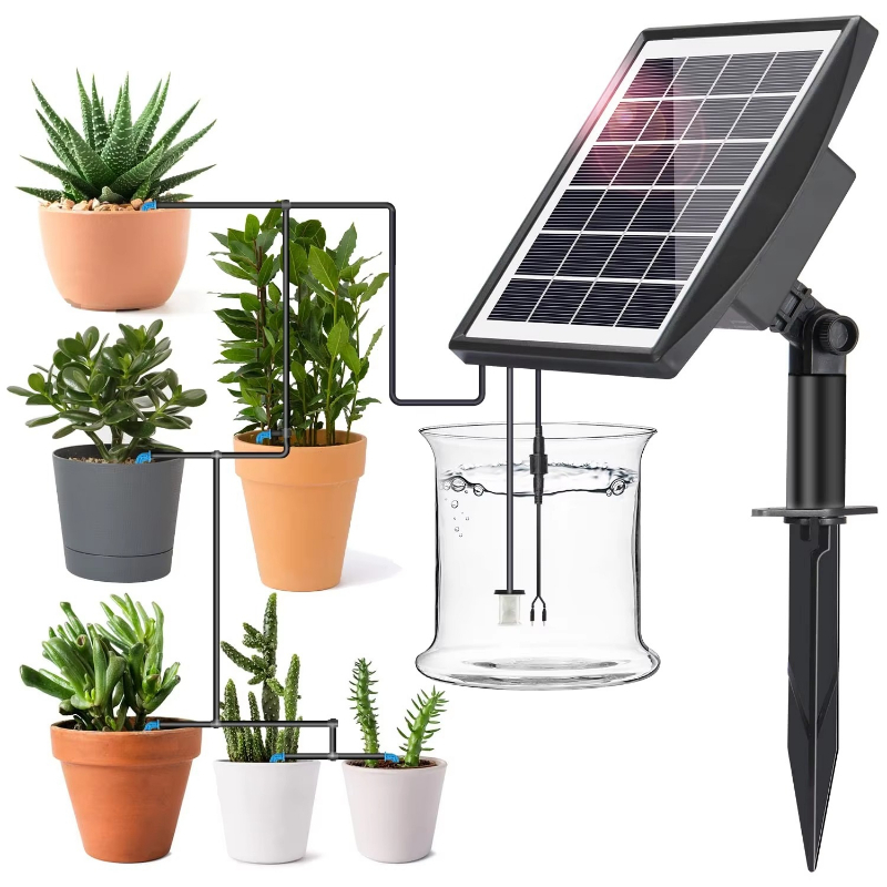 مضخة شمسية للري، نظام ري ذاتي  - مراجعة Automatic Watering Pump Indoor Plants وسعره