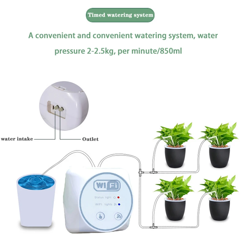 جهاز تحكم آلي بالري بالتنقيط ل - مراجعة Automatic Watering Pump Indoor Plants وسعره