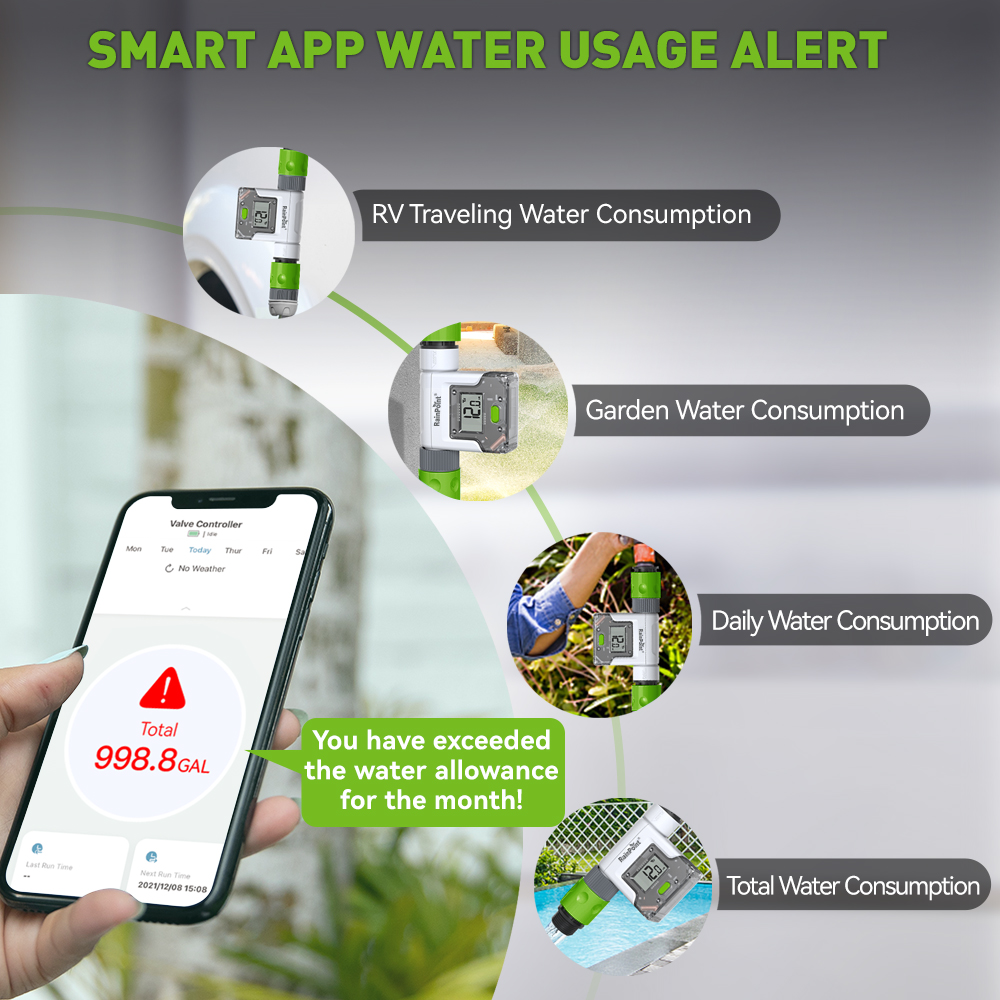 Rainpoint WiFi تدفق المياه متر - مراجعة Wifi Water Timer Hose Faucet Smart وسعره