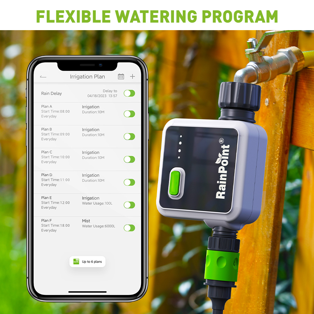 RAINPOINT مؤقت ري ذكي لاسلكي أ - مراجعة Wifi Water Timer Hose Faucet Smart وسعره