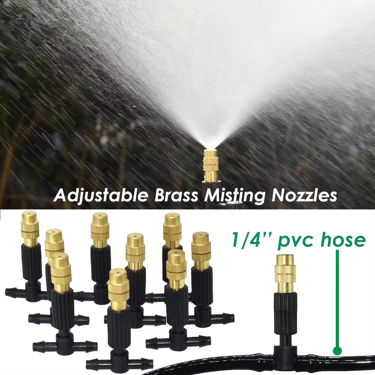 نظام تبريد بالتغشية في الهواء  - مراجعة Mist Cooling System Outdoor Patio 15M وسعره