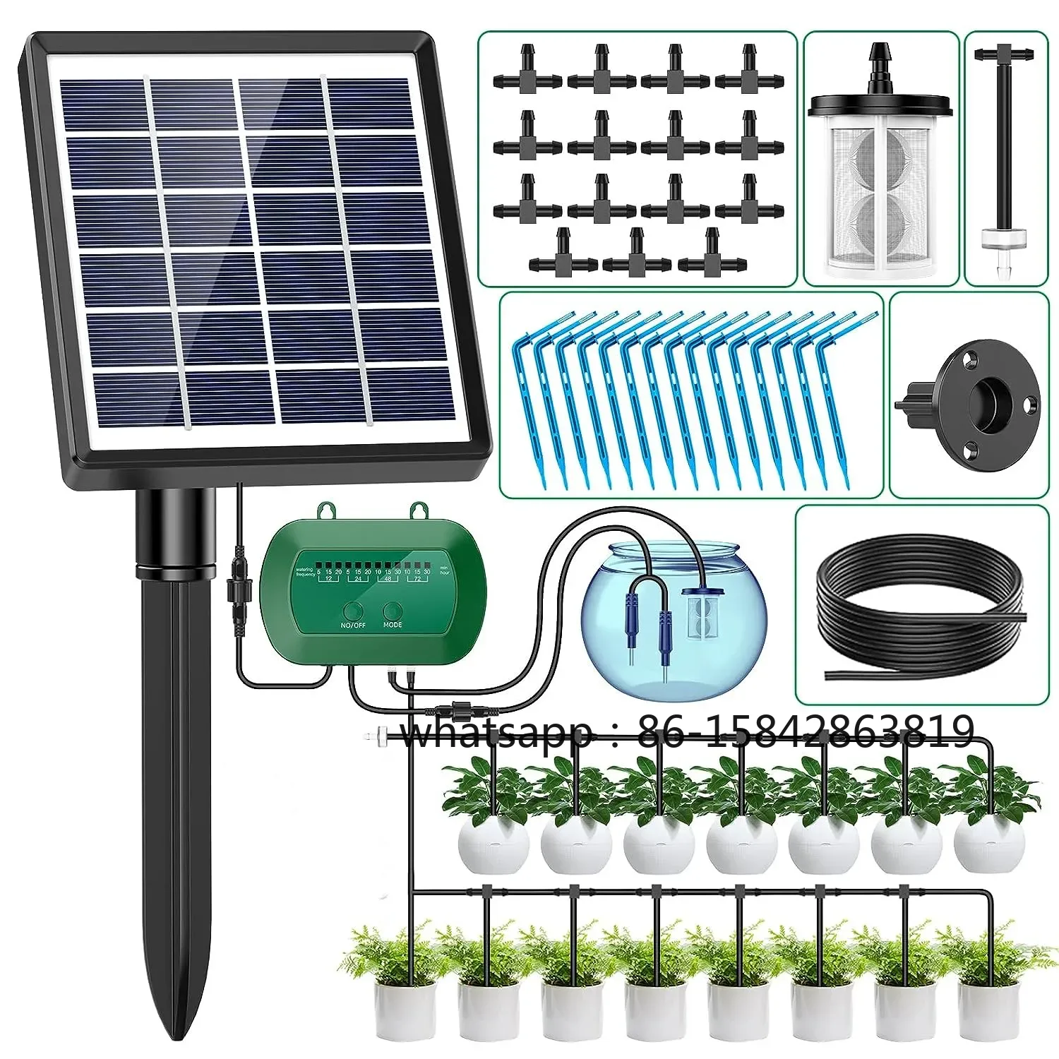 مجموعة أدوات التحكم في نظام ال - مراجعة Solar Drip Irrigation Kit Garden وسعره