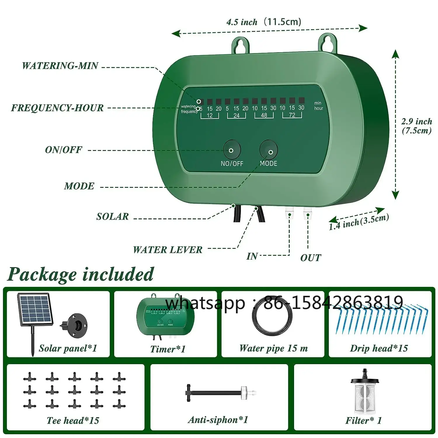 مجموعة أدوات التحكم في نظام ال - مراجعة Solar Drip Irrigation Kit Garden وسعره