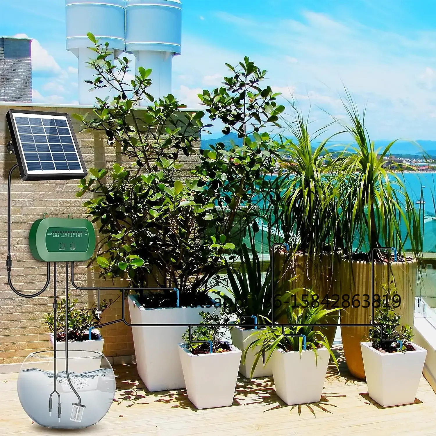 مجموعة أدوات التحكم في نظام ال - مراجعة Solar Drip Irrigation Kit Garden وسعره