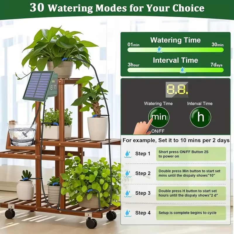 نظام ري بالتنقيط شمسي مربع الش - مراجعة Rain Sensor For Irrigation Timer وسعره