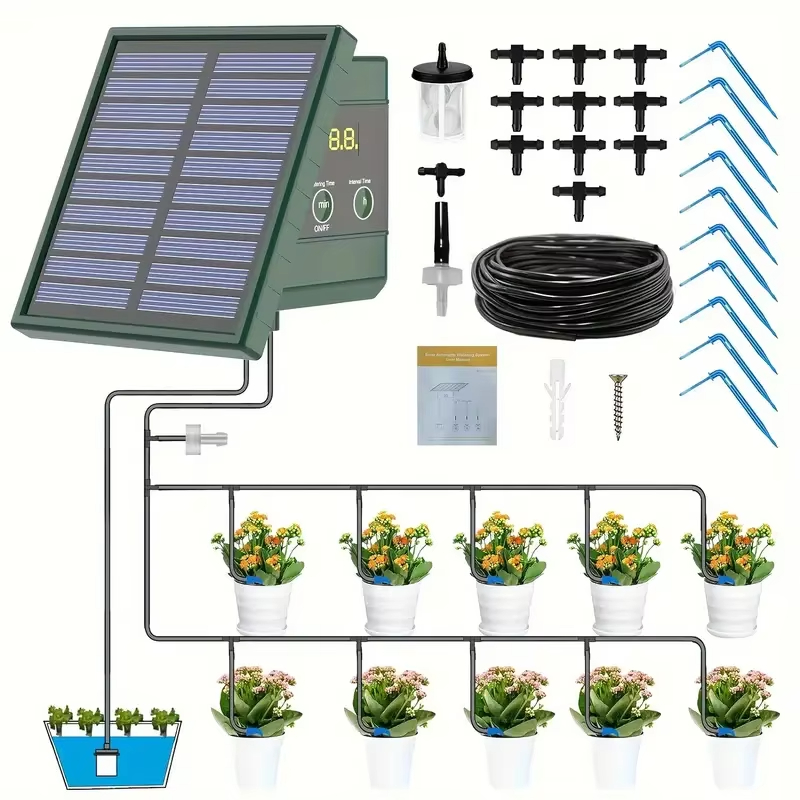 نظام ري بالتنقيط شمسي مربع الش - مراجعة Rain Sensor For Irrigation Timer وسعره