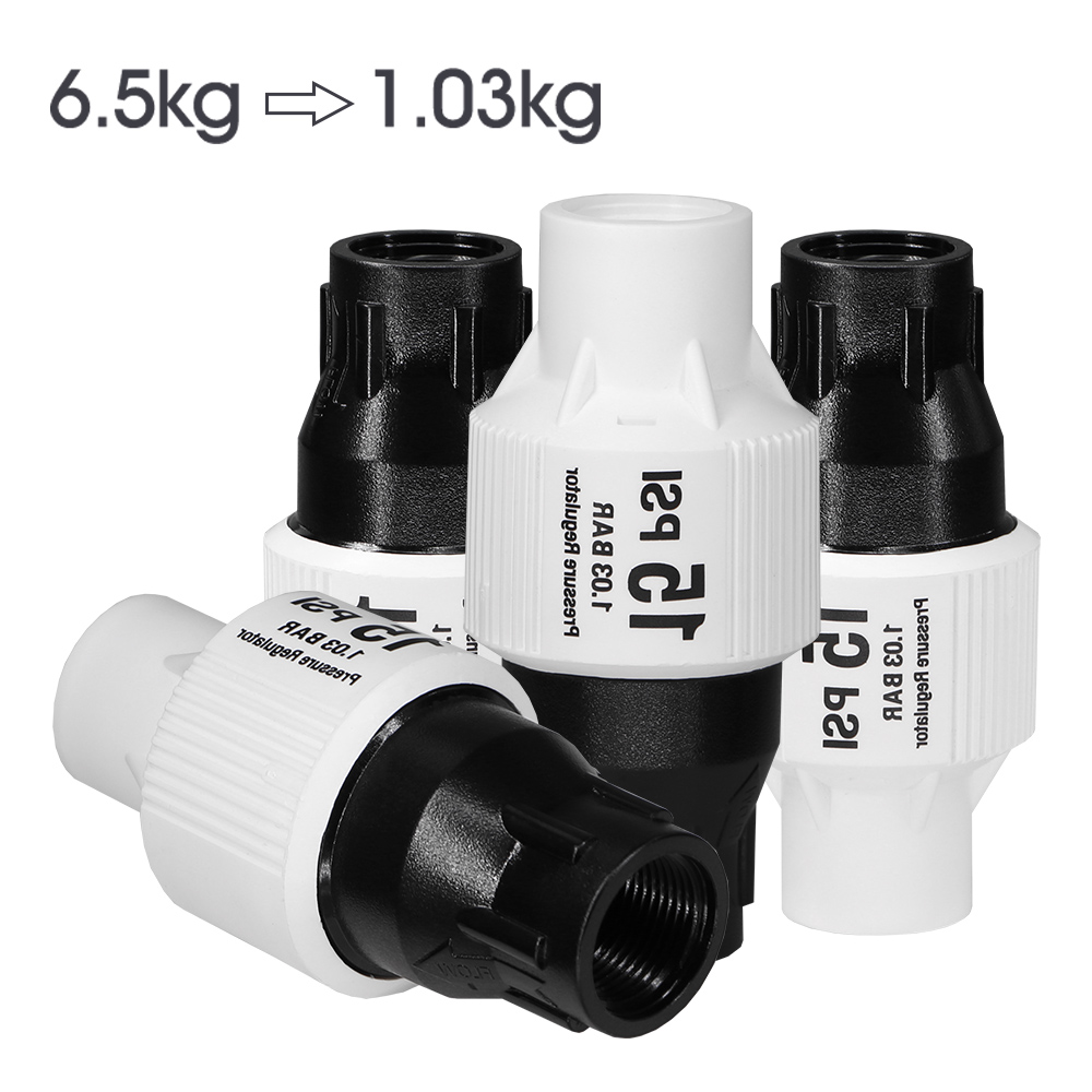 15psi مخفض الضغط منظم الضغط 25 - مراجعة Drip Irrigation Pressure Regulator 15Psi وسعره
