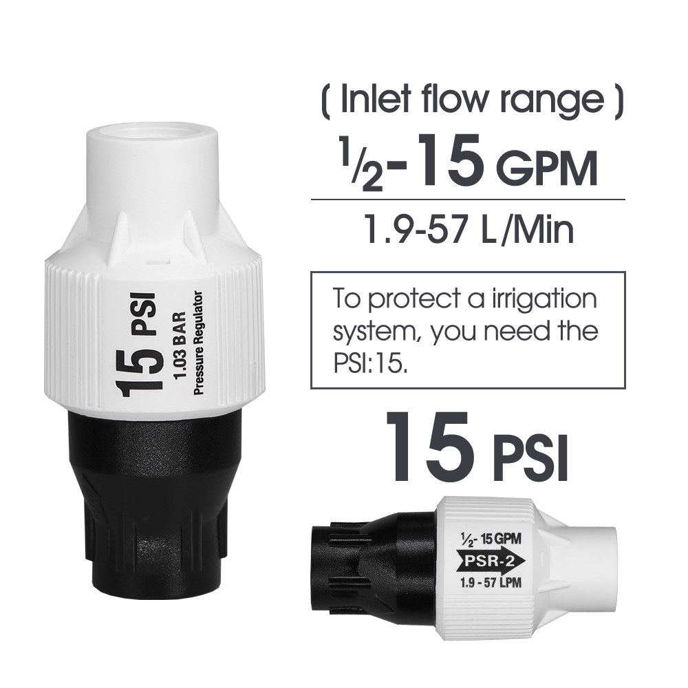 15psi مخفض الضغط منظم الضغط 25 - مراجعة Drip Irrigation Pressure Regulator 15Psi وسعره