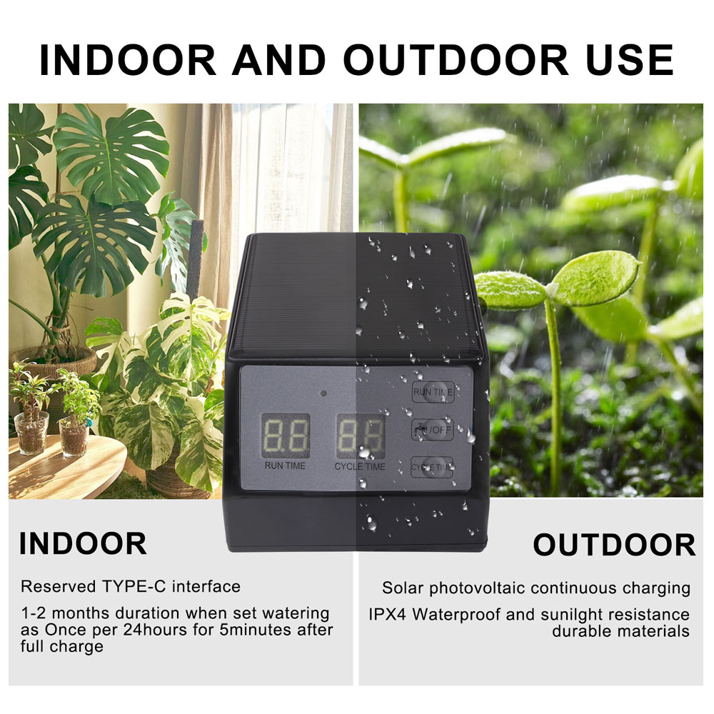 نظام ري بونساي لنباتات الحدائق - مراجعة Solar Drip Irrigation Kit Garden وسعره