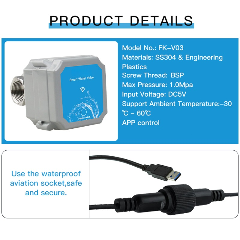 صمام مياه ذكي DN20/DN25 مع تحك - مراجعة Wifi Water Timer Hose Faucet Smart وسعره