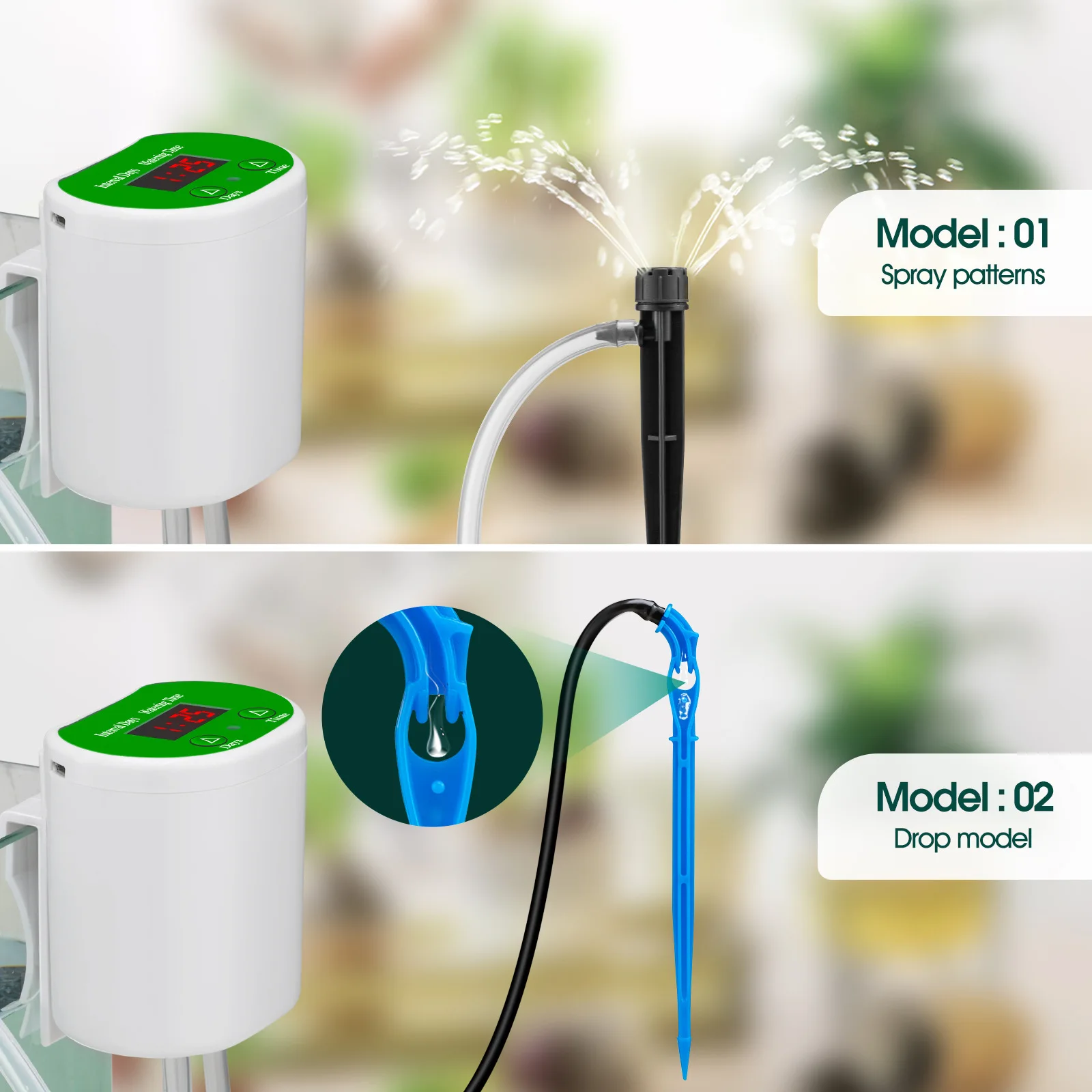 مضخة مياه ذكية للري بالتنقيط م - مراجعة Solar Drip Irrigation Kit Garden وسعره