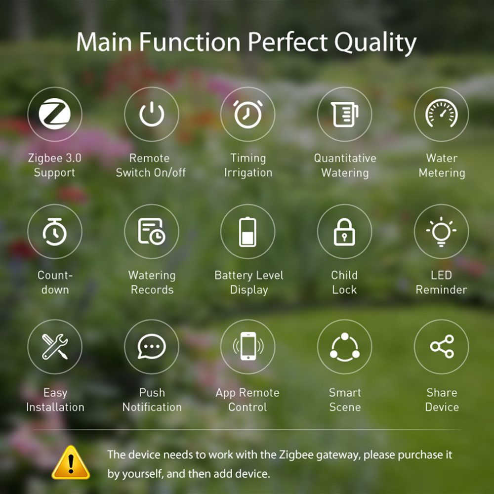 مؤقت مياه زيجبي تويا مع مؤقت ر - مراجعة Tuya Zigbee Garden Irrigation Controller وسعره