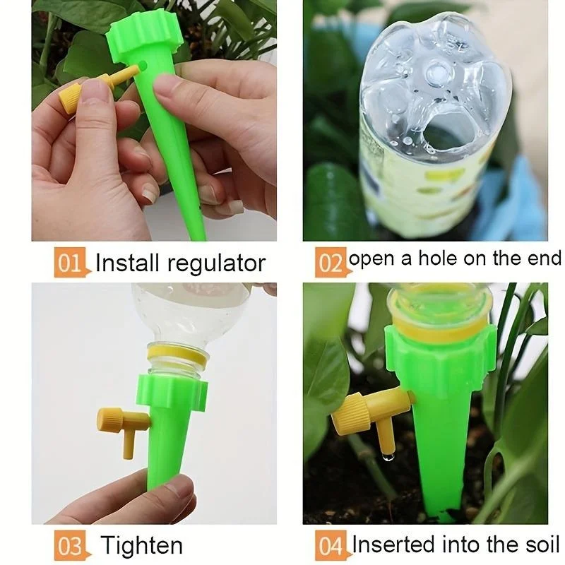 10 قطع من نظام الري بالتنقيط ا - مراجعة Drip Irrigation System Automatic Kit وسعره