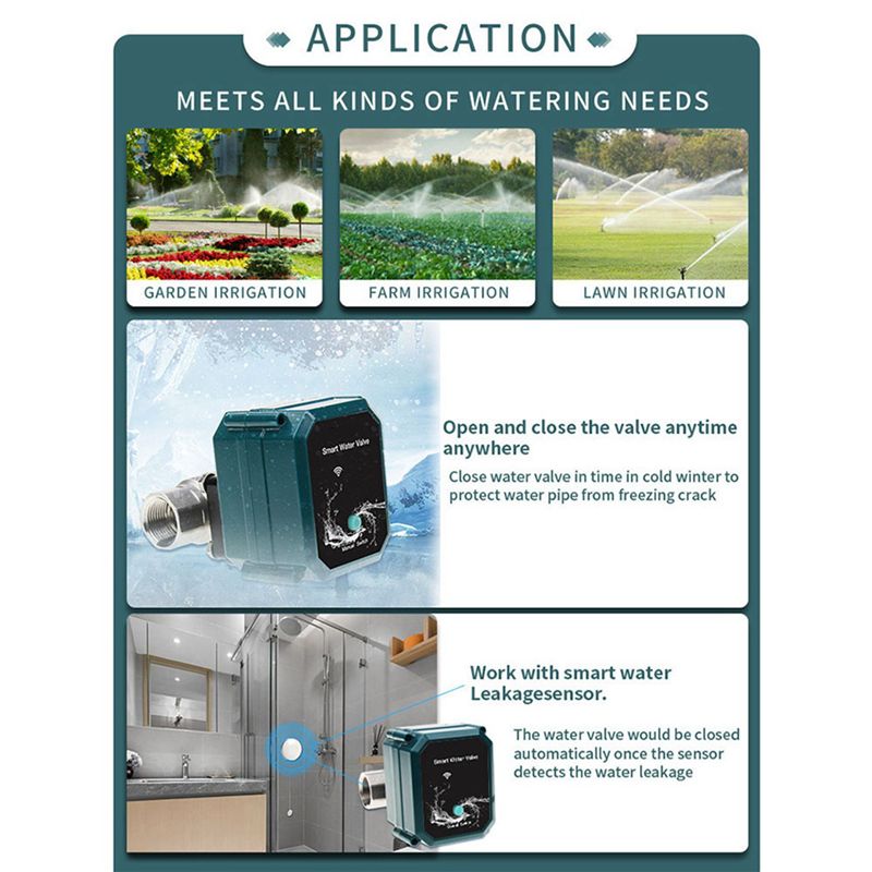 صمام مياه كهربائي ذكي A36T-2X  - مراجعة Tuya Zigbee Garden Irrigation Controller وسعره