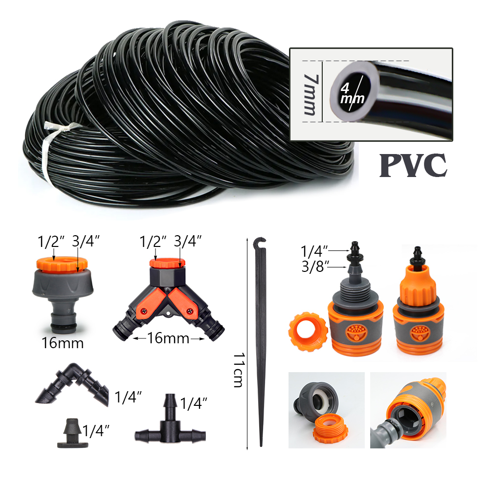 نظام ري بالتنقيط ذكي يعمل بالط - مراجعة Solar Drip Irrigation Kit Garden وسعره
