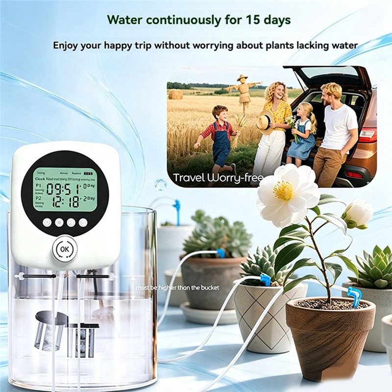 جهاز ري النباتات الأوتوماتيكي  - مراجعة Automatic Watering Pump Indoor Plants وسعره
