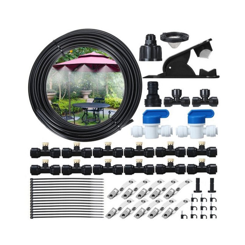 نظام تبريد بالرذاذ ABYN-2X للا - مراجعة Mist Cooling System Outdoor Patio 15M وسعره