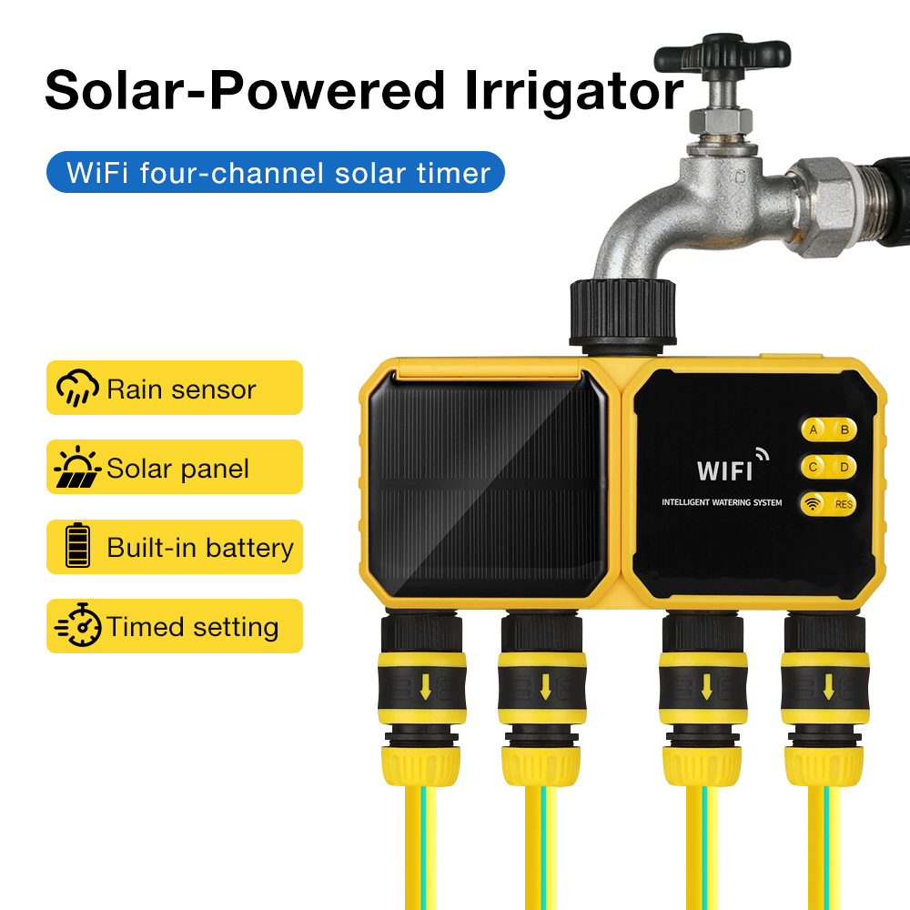 نظام ري بالطاقة الشمسية ذكي يع - مراجعة Wifi Water Timer Hose Faucet Smart وسعره
