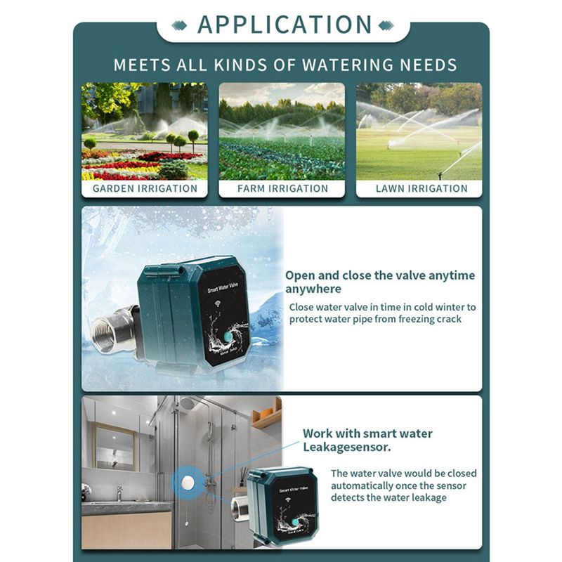 صمام مياه كروي كهربائي ذكي من  - مراجعة Tuya Zigbee Garden Irrigation Controller وسعره
