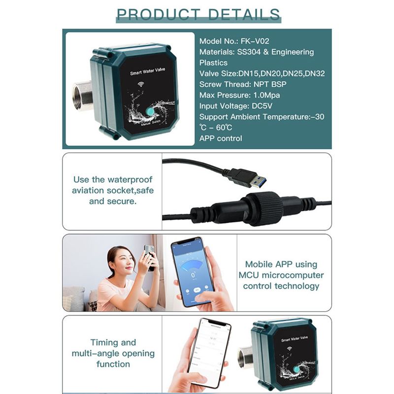 صمام مياه كروي كهربائي ذكي من  - مراجعة Tuya Zigbee Garden Irrigation Controller وسعره