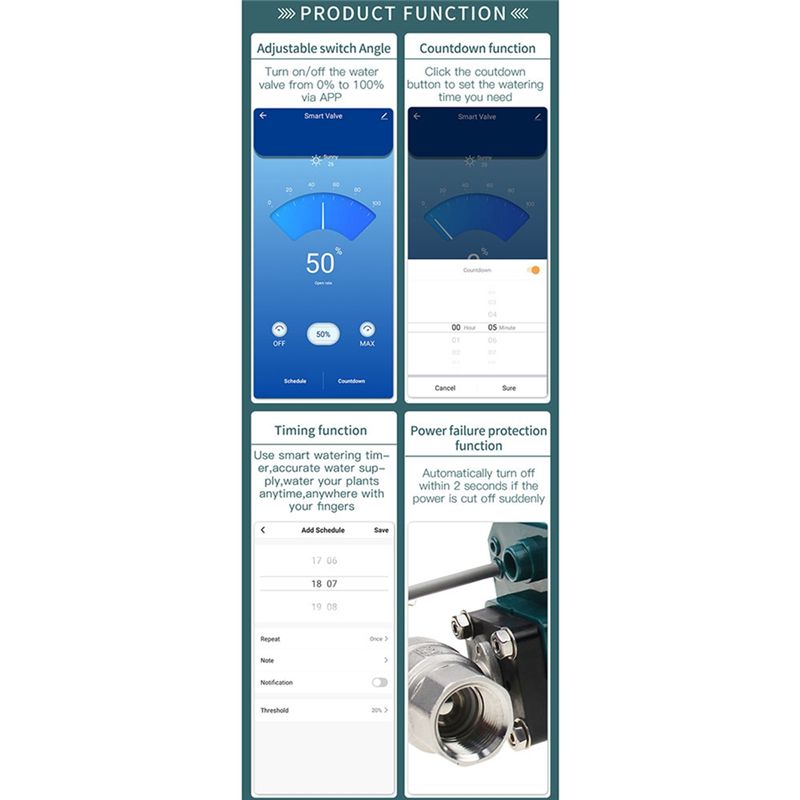 صمام مياه كروي كهربائي ذكي من  - مراجعة Tuya Zigbee Garden Irrigation Controller وسعره