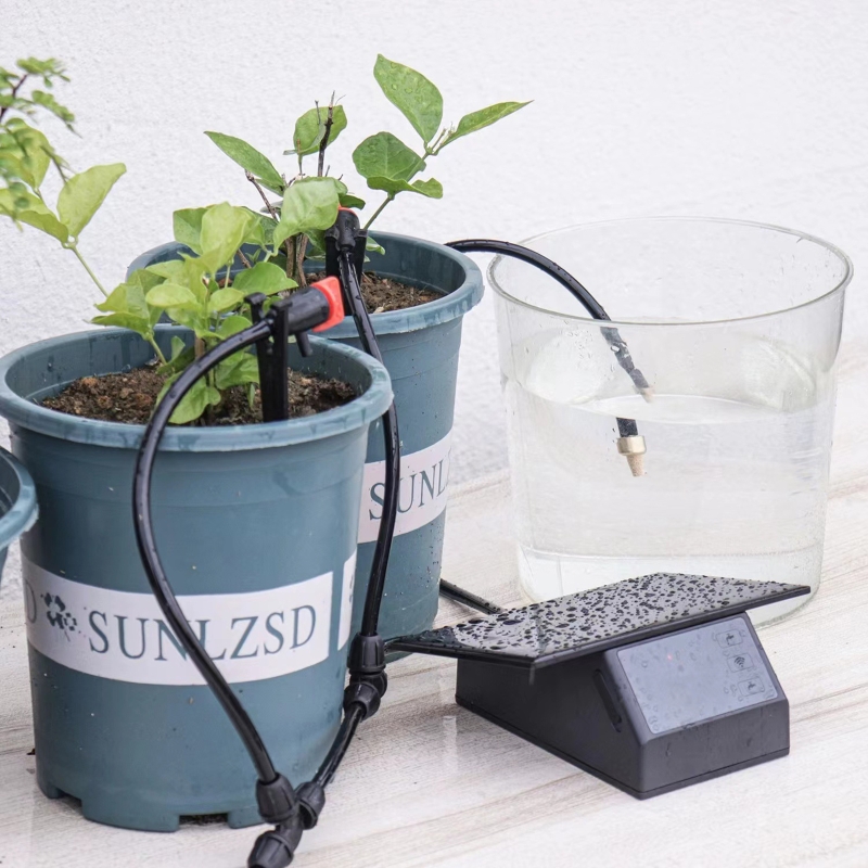 WIFI الشمسية التلقائي آلة الري - مراجعة Solar Drip Irrigation Kit Garden وسعره