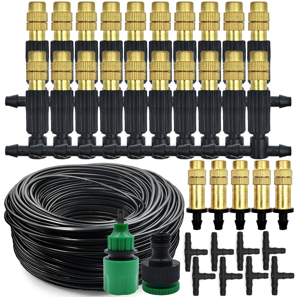 نظام تبريد بالتغشية في الهواء  - مراجعة Mist Cooling System Outdoor Patio 15M وسعره