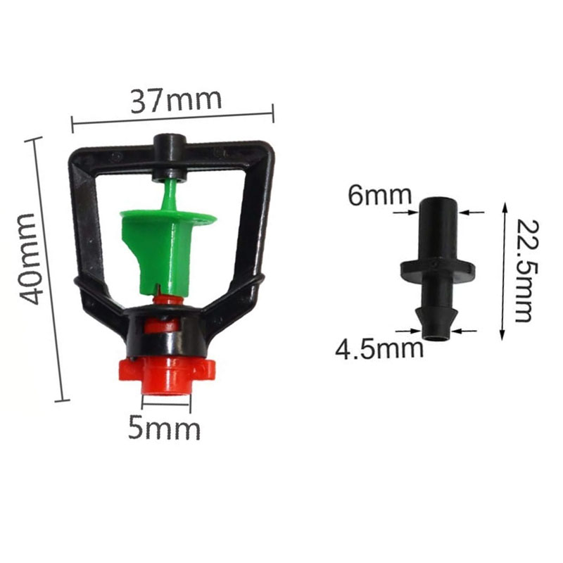 رشاشات ري بالتنقيط، رشاشات قاب - مراجعة Drip Emitters Adjustable 360 Micro وسعره