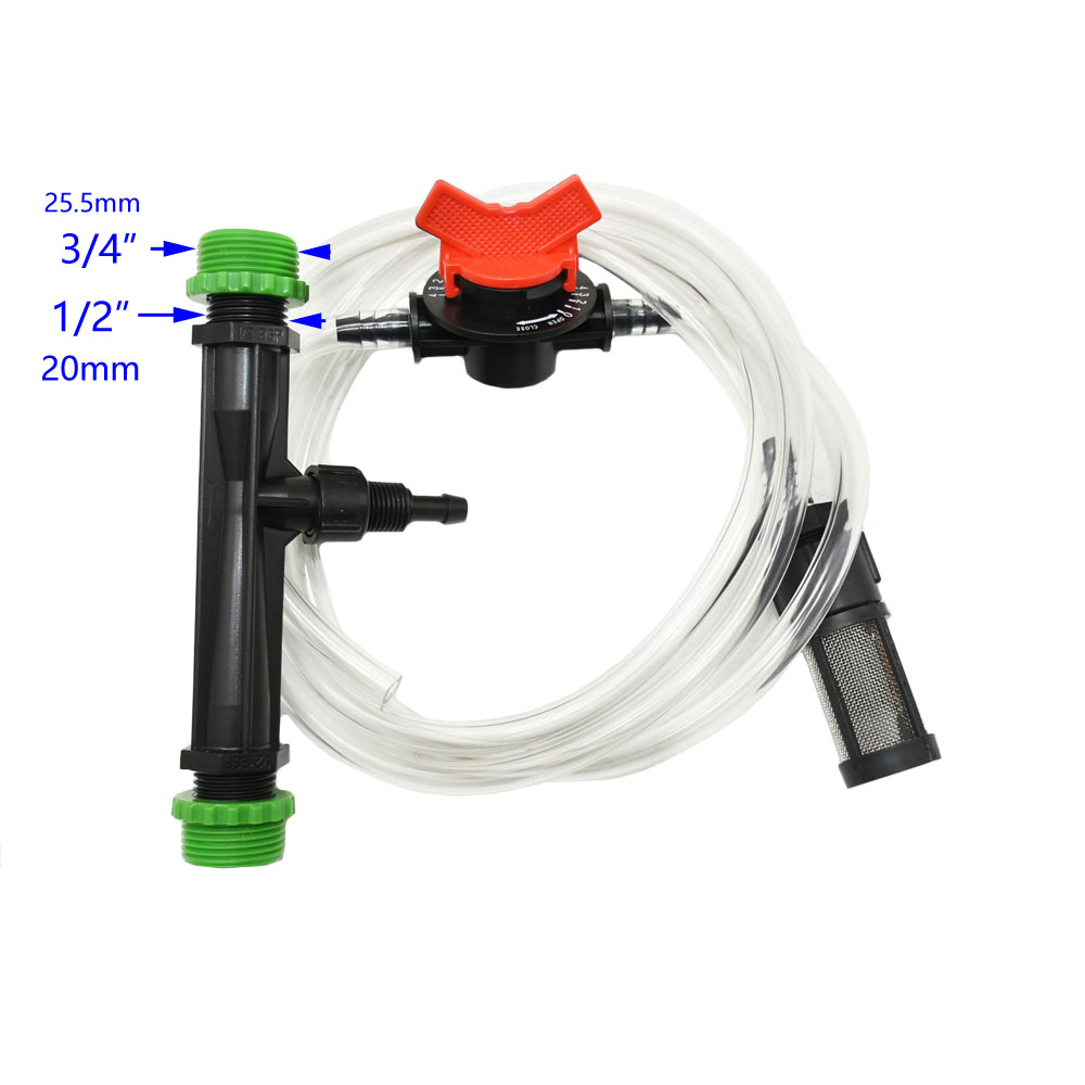 نظام الأسمدة فنتوري 3/4 1/2 ال - مراجعة Fertilizer Injector Venturi 3/4 Inch وسعره