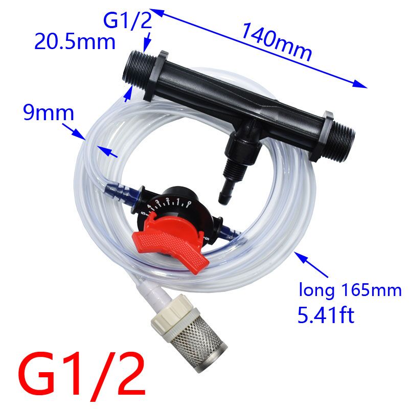 نظام الأسمدة فنتوري 3/4 1/2 ال - مراجعة Fertilizer Injector Venturi 3/4 Inch وسعره