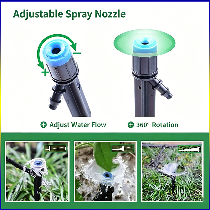 ZK 20/50 قطعة قابلة للتعديل 36 - مراجعة Drip Emitters Adjustable 360 Micro وسعره