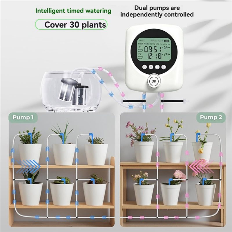 نظام ري النباتات الأوتوماتيكي  - مراجعة Automatic Watering Pump Indoor Plants وسعره