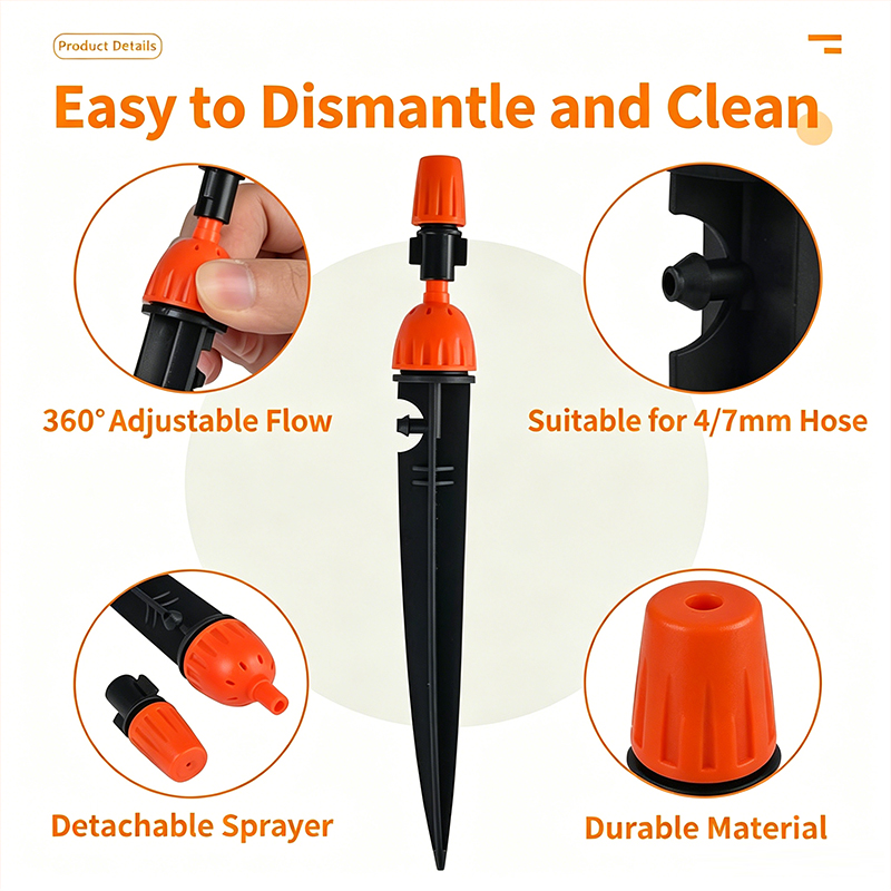 360 °   مسمار ري بالتنقيط والر - مراجعة Drip Emitters Adjustable 360 Micro وسعره
