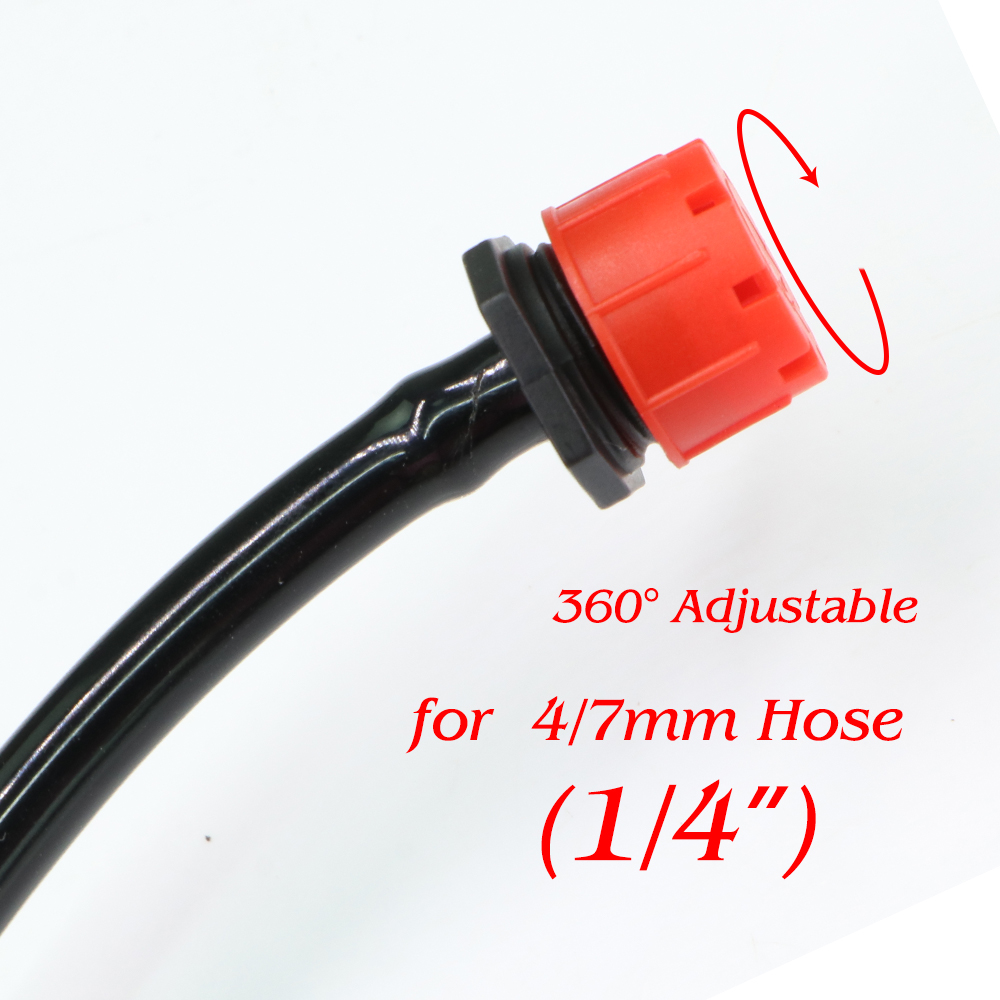 قطارات ري قابلة للتعديل ، رشاش - مراجعة Drip Emitters Adjustable 360 Micro وسعره