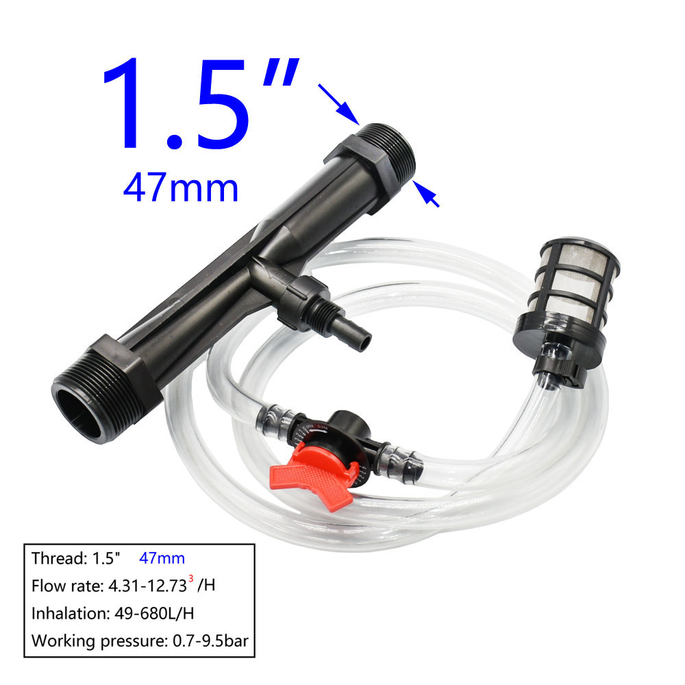 1/2 3/4 1 1.5 بوصة فنتوري حاقن - مراجعة Fertilizer Injector Venturi 3/4 Inch وسعره